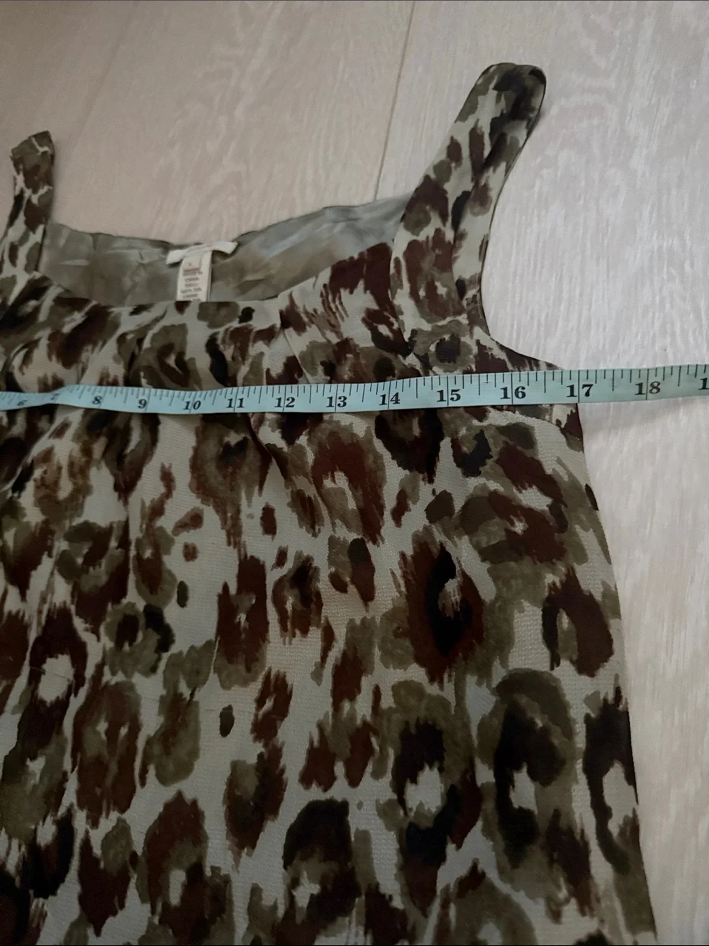 J. Crew Olive and Brown Silk Leopard-Print Camisole
